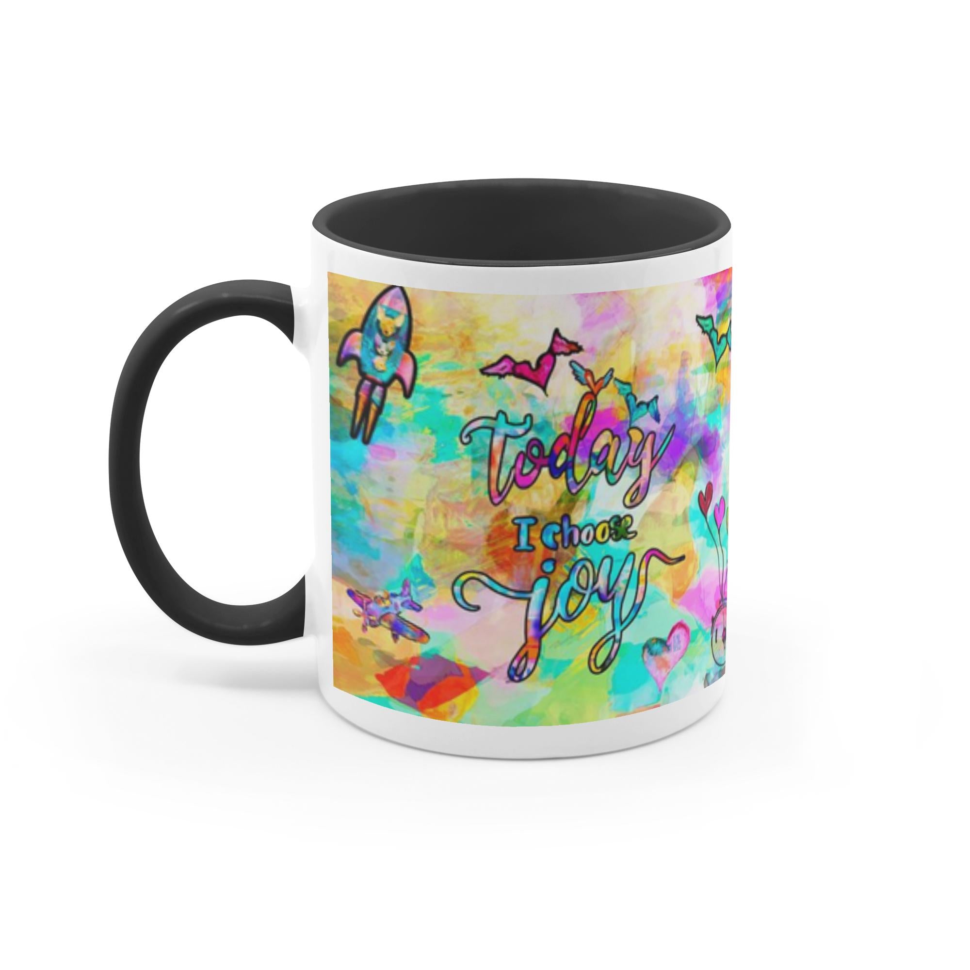 Today I Choose Joy Interactive Mug artwork detail - interactive christian gift with augmented reality wall art
