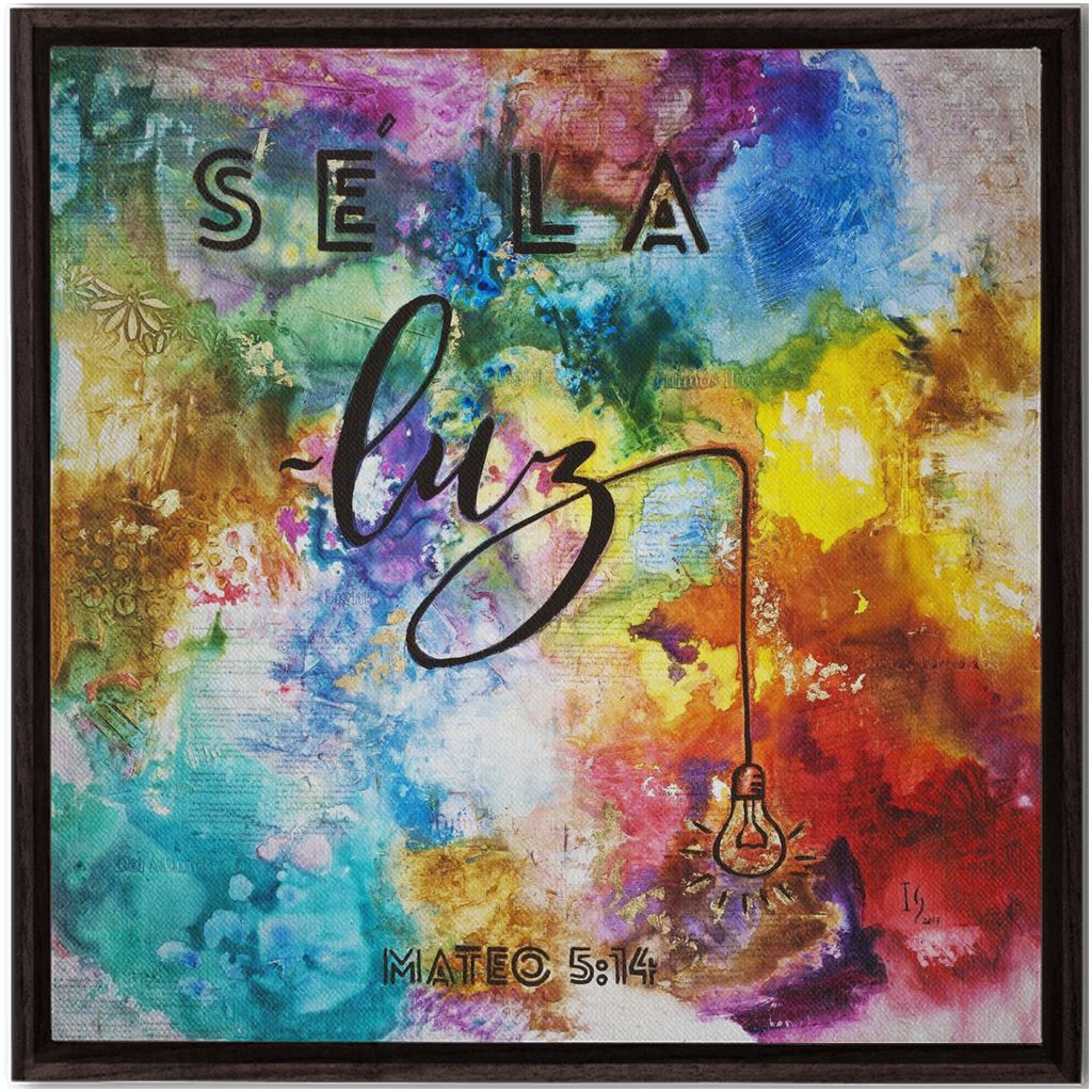 Be the Light artwork detail - interactive canvas print that comes alive with mobile app wall art