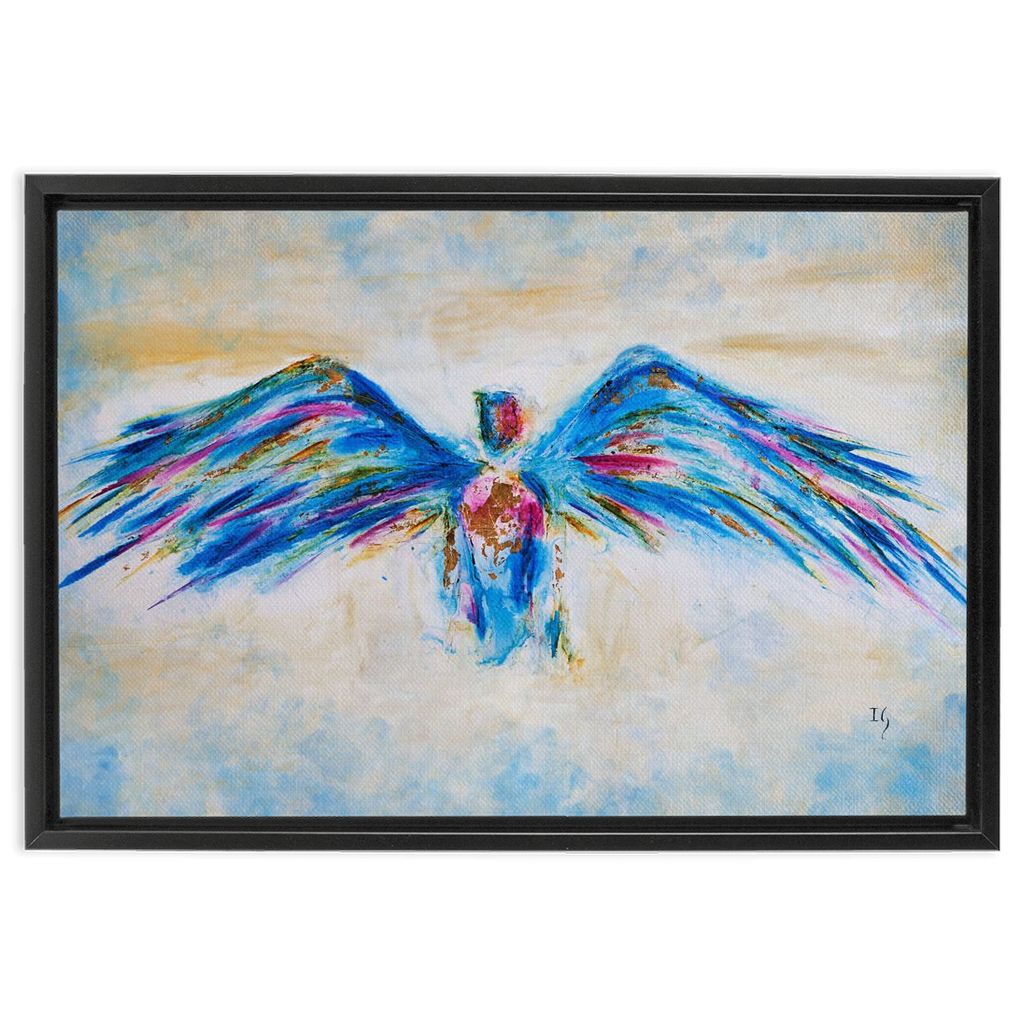 Standing on the Promises artwork detail - angel painting canvas print wall art