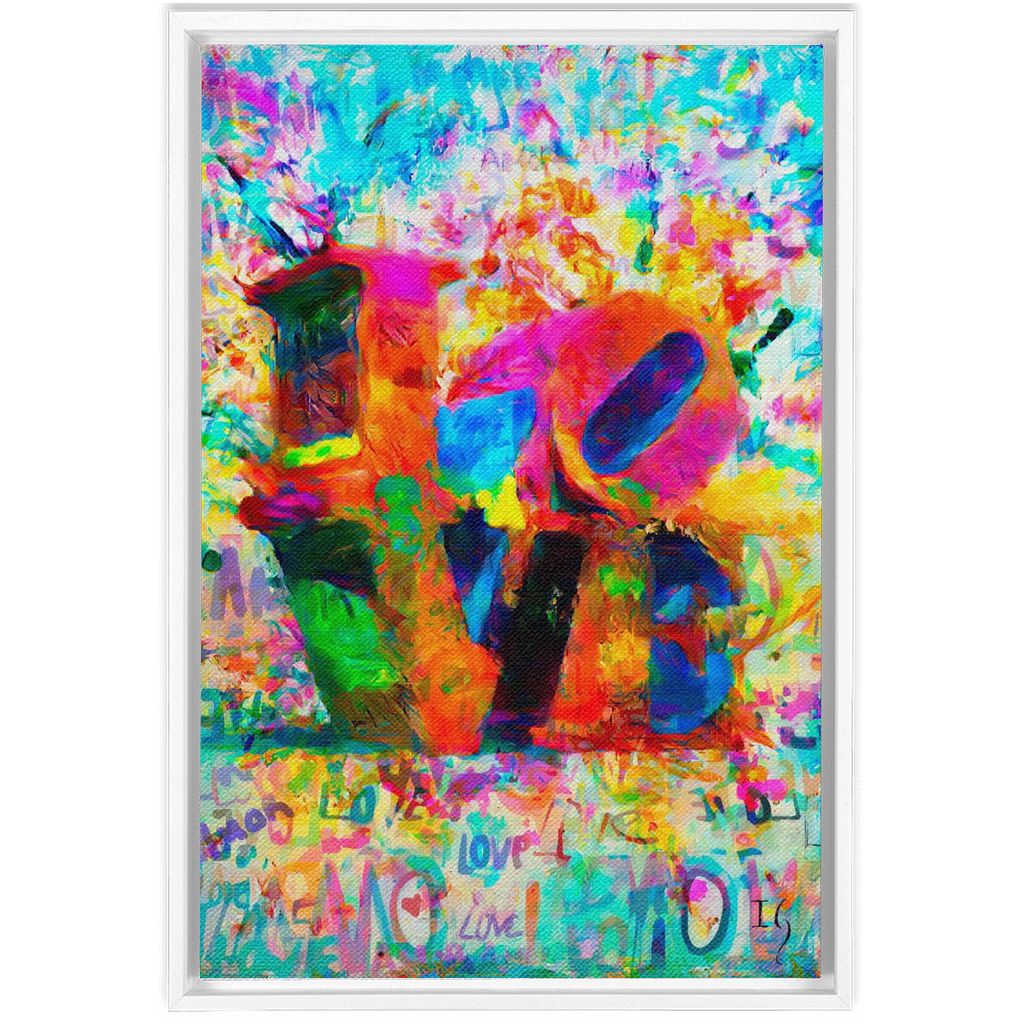 Love In My Heart artwork detail - bible verse wall art canvas print wall art