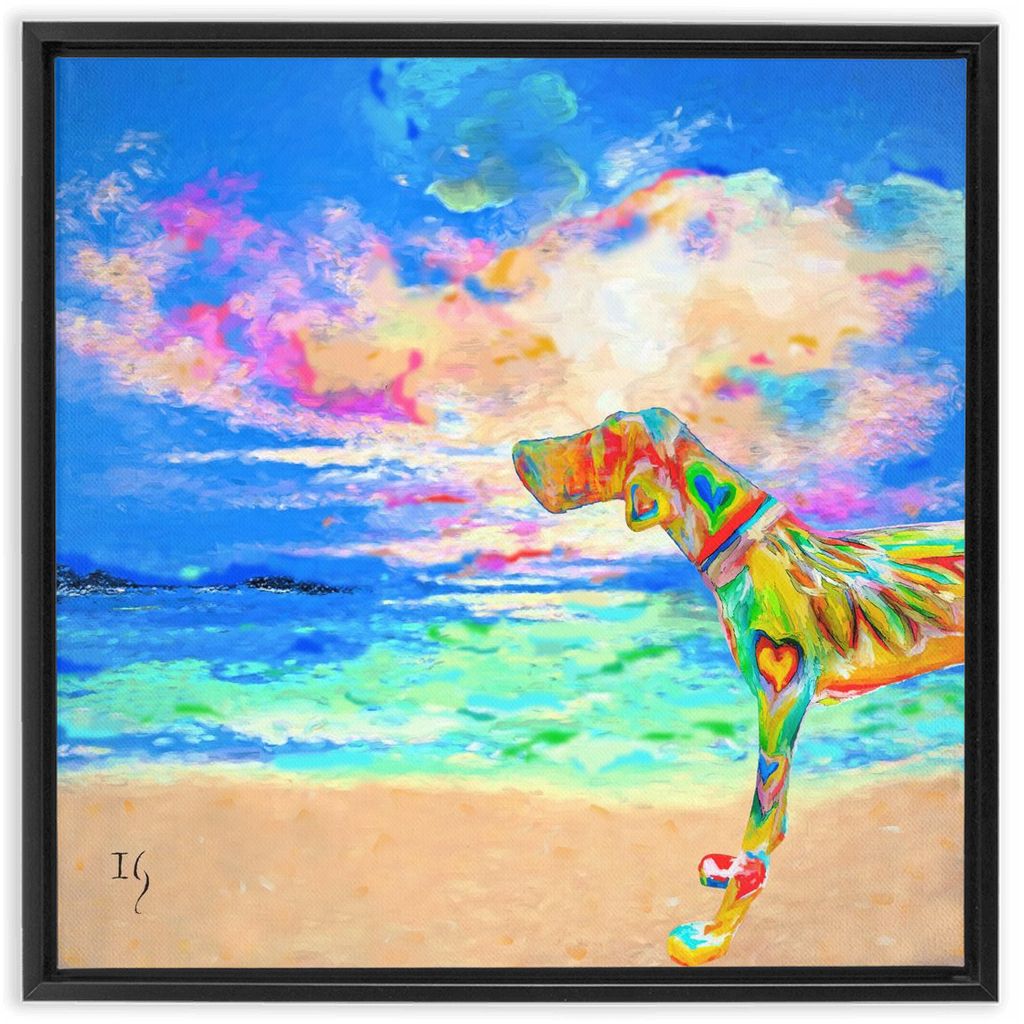 Unconditional Love artwork detail - interactive canvas print that comes alive with mobile app wall art
