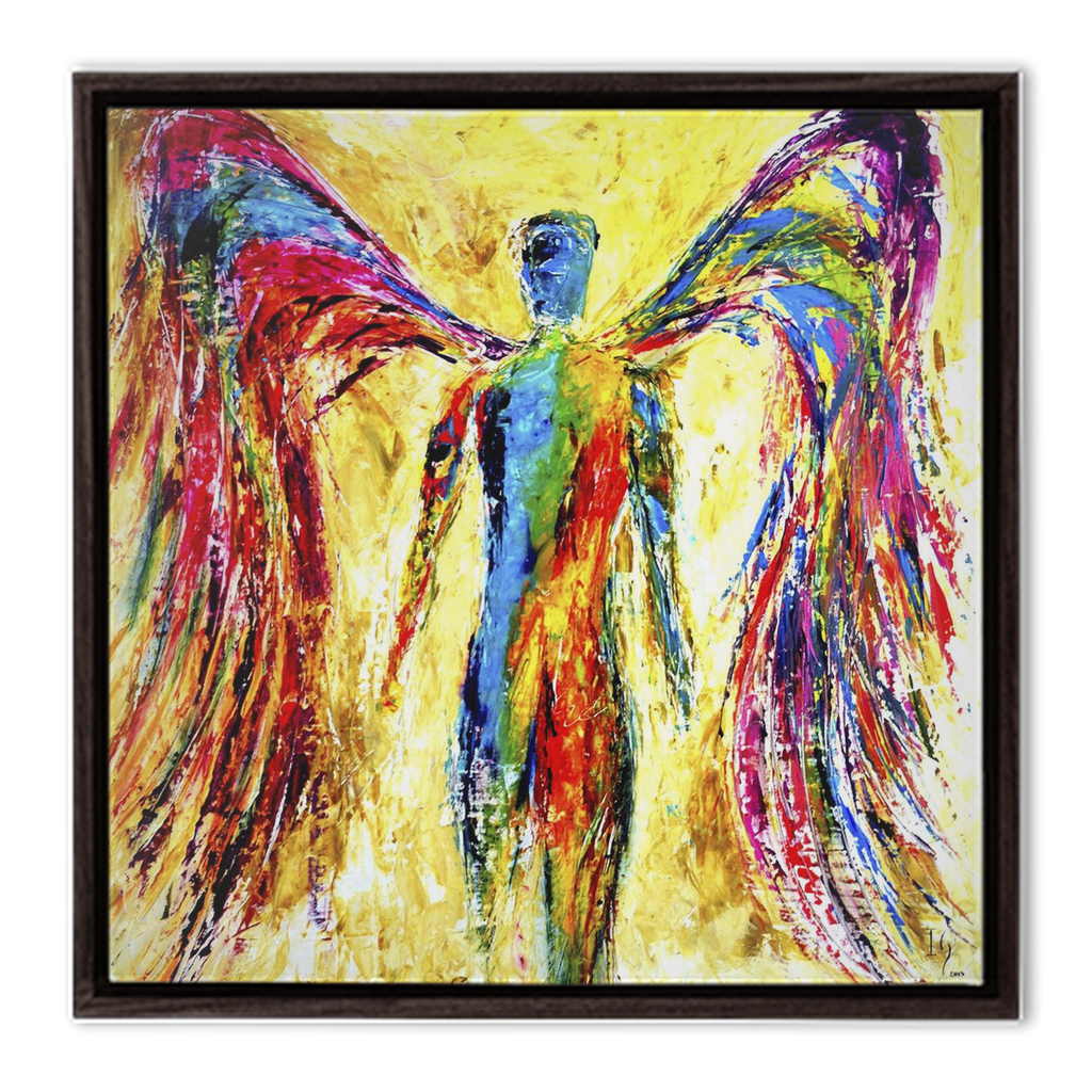 Angel of Protection - interactive canvas print that comes alive with mobile app by Ivan Guaderrama
