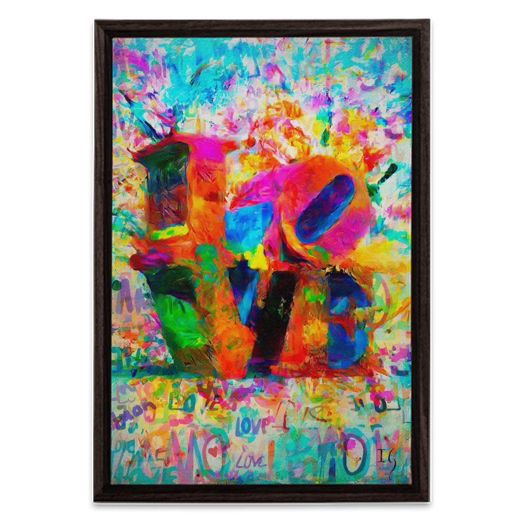 Love In My Heart - bible verse wall art canvas print by Ivan Guaderrama