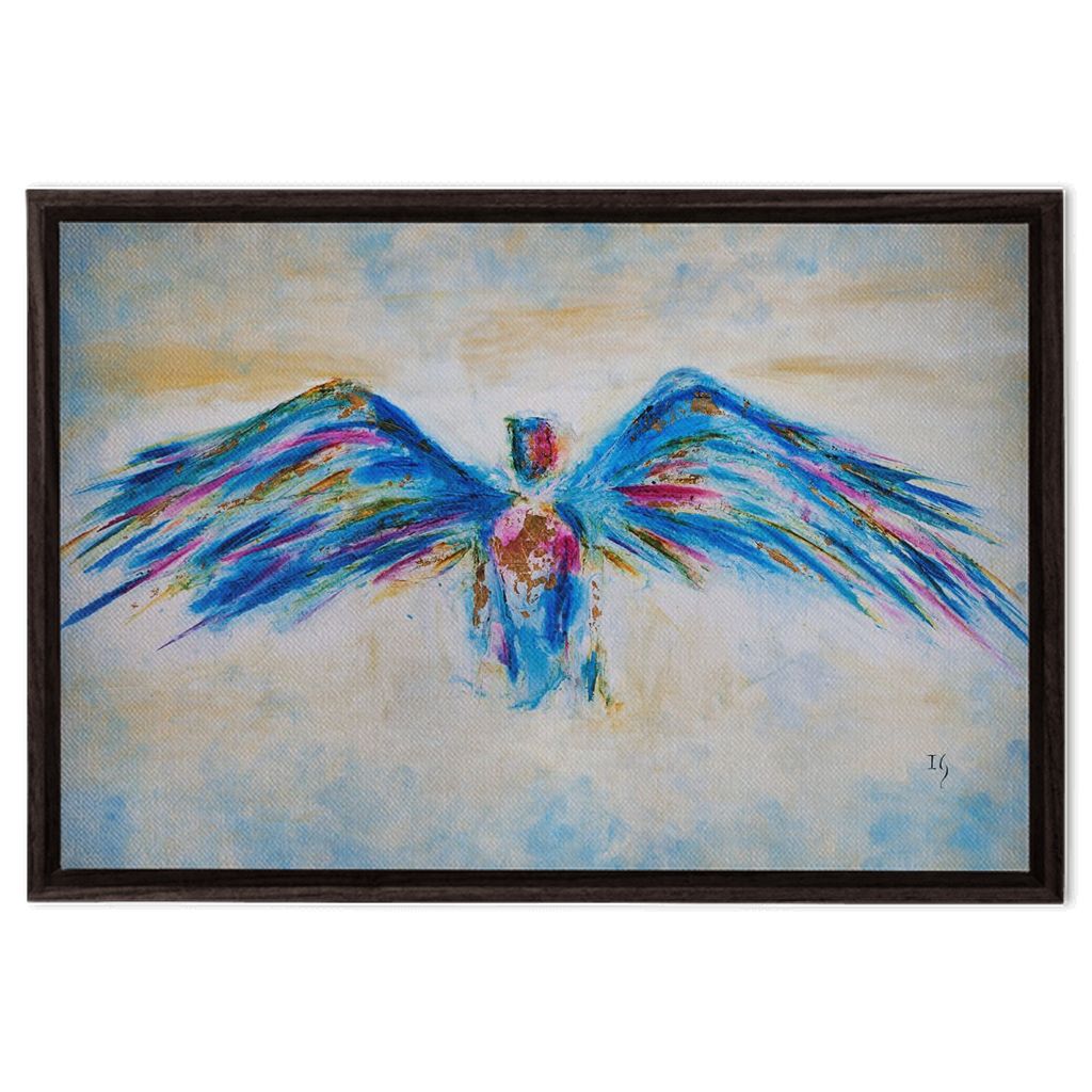 Standing on the Promises artwork detail - angel painting canvas print wall art