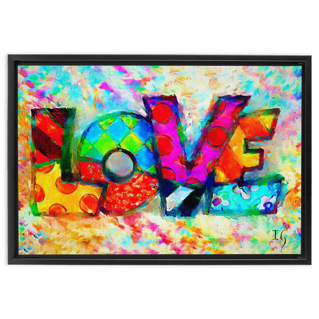 Love Languages artwork detail - bible verse wall art canvas print wall art
