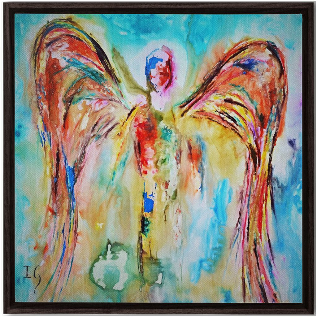 Azel artwork detail - interactive canvas print that comes alive with mobile app wall art