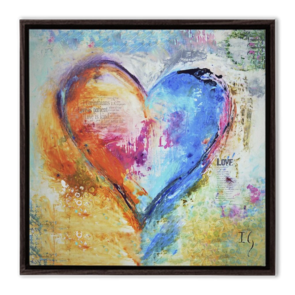 Love Is Patient - interactive canvas print that comes alive with mobile app by Ivan Guaderrama