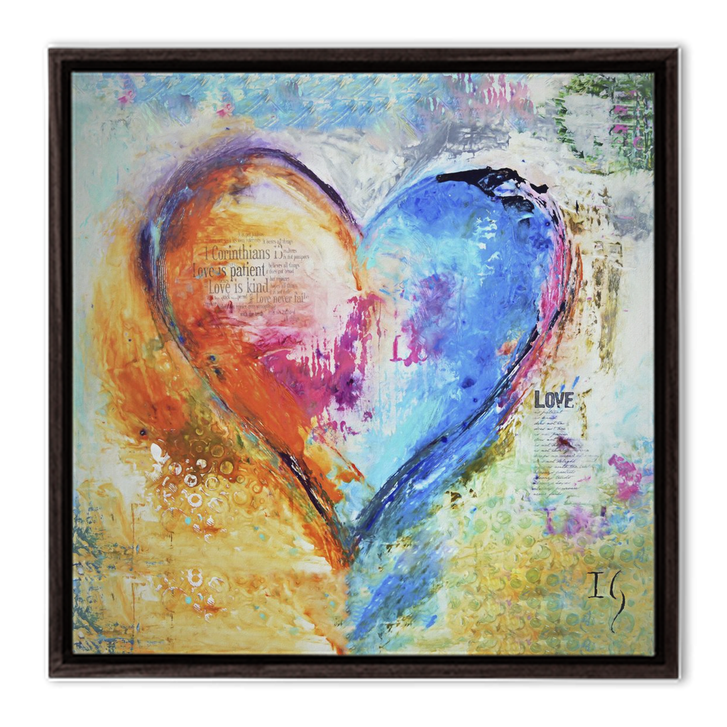 Love Is Patient - interactive canvas print that comes alive with mobile app by Ivan Guaderrama