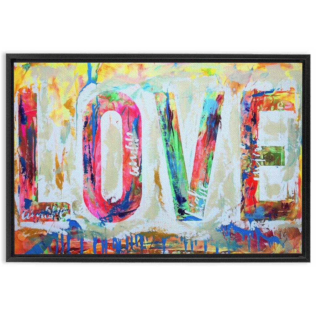 Love artwork detail - christian wall art canvas print wall art