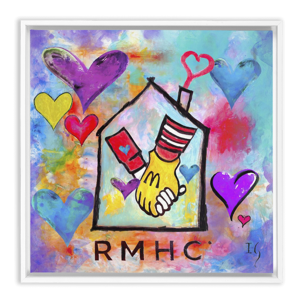 Ronald McDonald - House Charities artwork detail - interactive canvas print that comes alive with mobile app wall art
