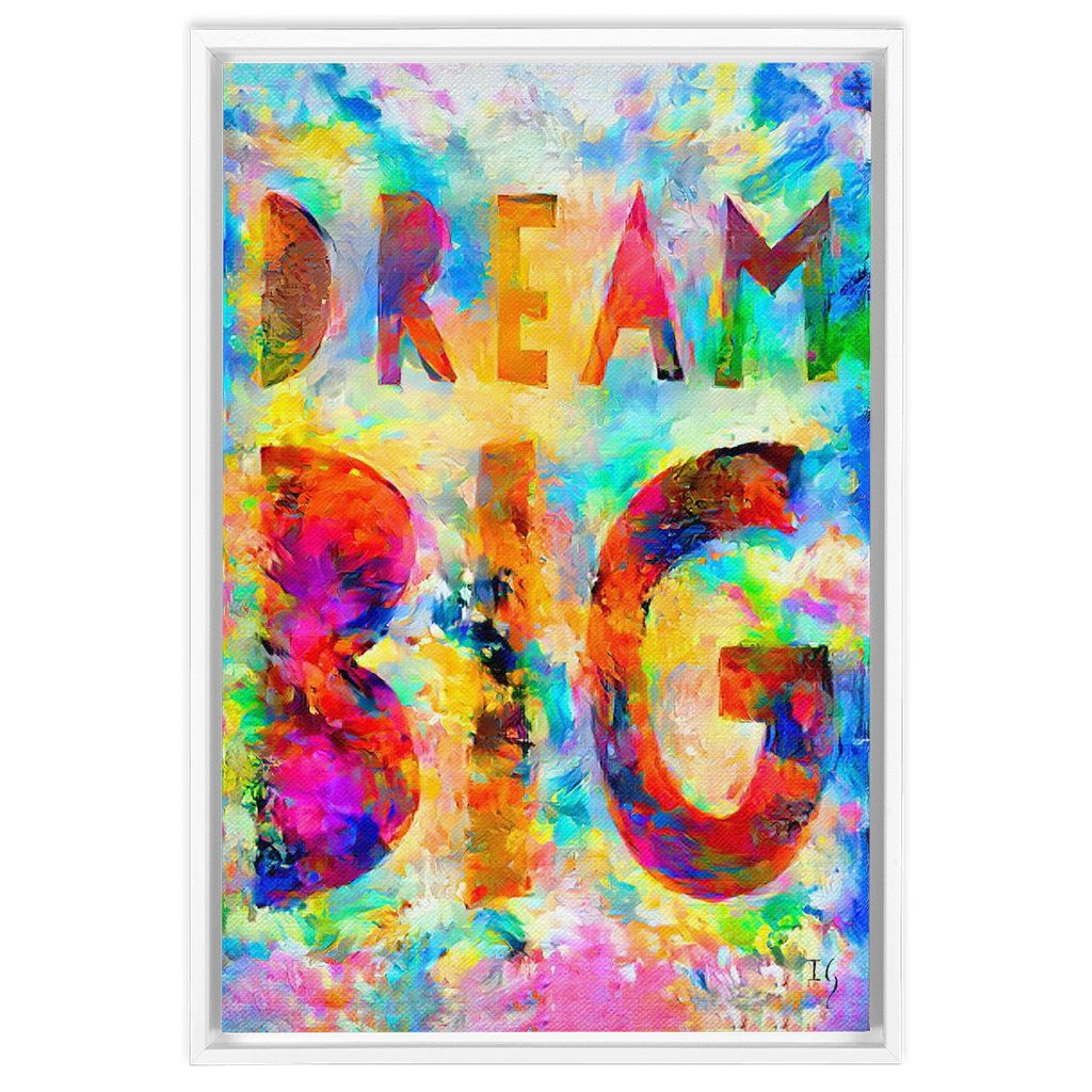 Dream Big artwork detail - bible verse wall art canvas print wall art