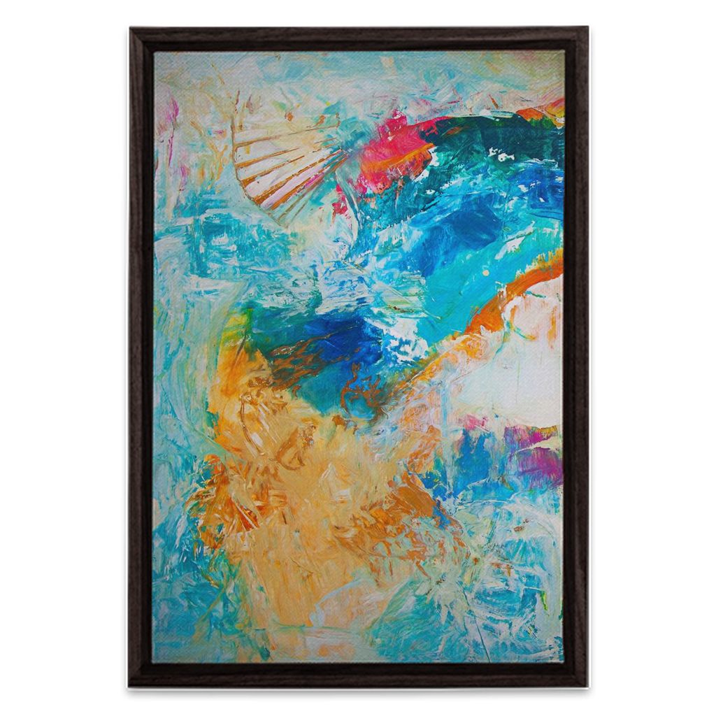 Heavenly Realm - abstract art canvas print by Ivan Guaderrama
