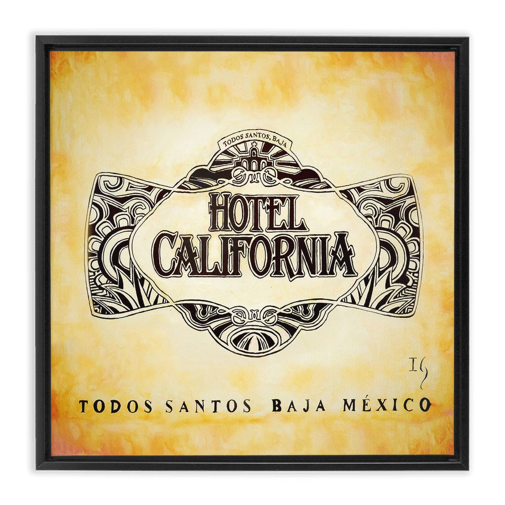 Hotel California  Baja artwork detail - bible verse wall art canvas print wall art