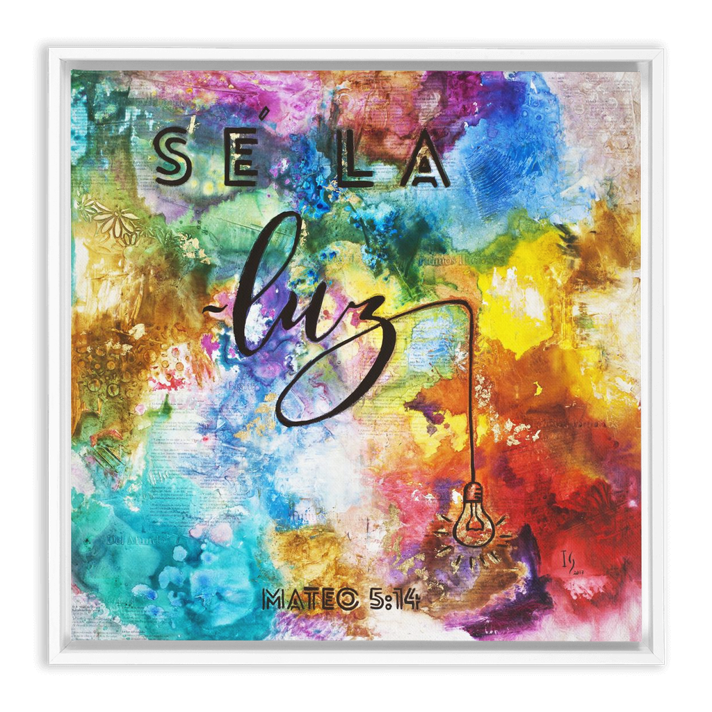 Be the Light artwork detail - interactive canvas print that comes alive with mobile app wall art