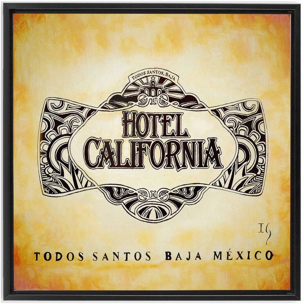 Hotel California  Baja artwork detail - bible verse wall art canvas print wall art