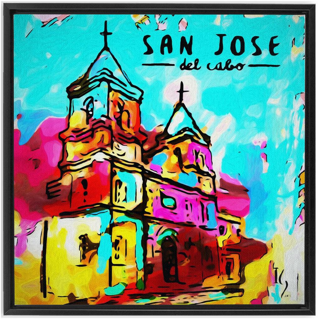 San Jose del Cabo artwork detail - commission art canvas print wall art