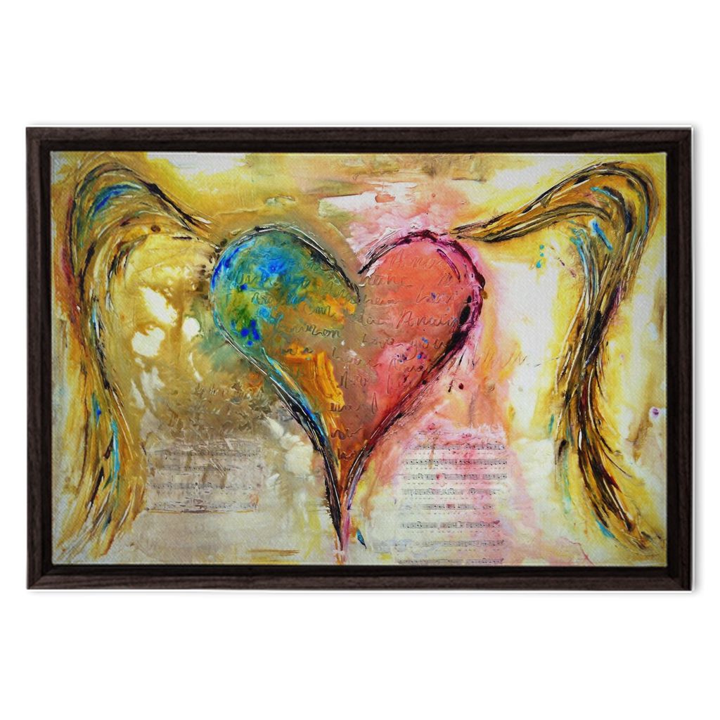 Love of Christ - heart painting canvas print by Ivan Guaderrama