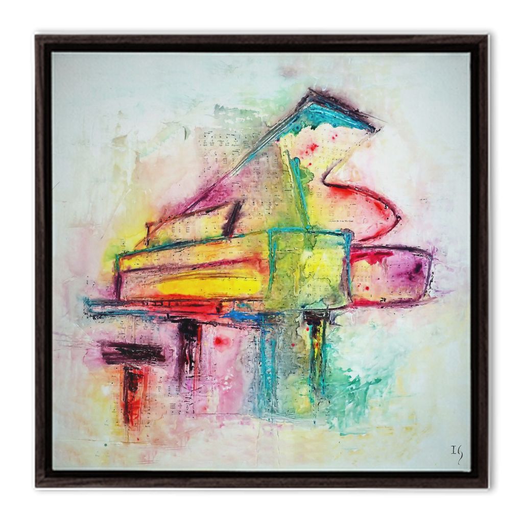 Jazz Piano - music art canvas print by Ivan Guaderrama