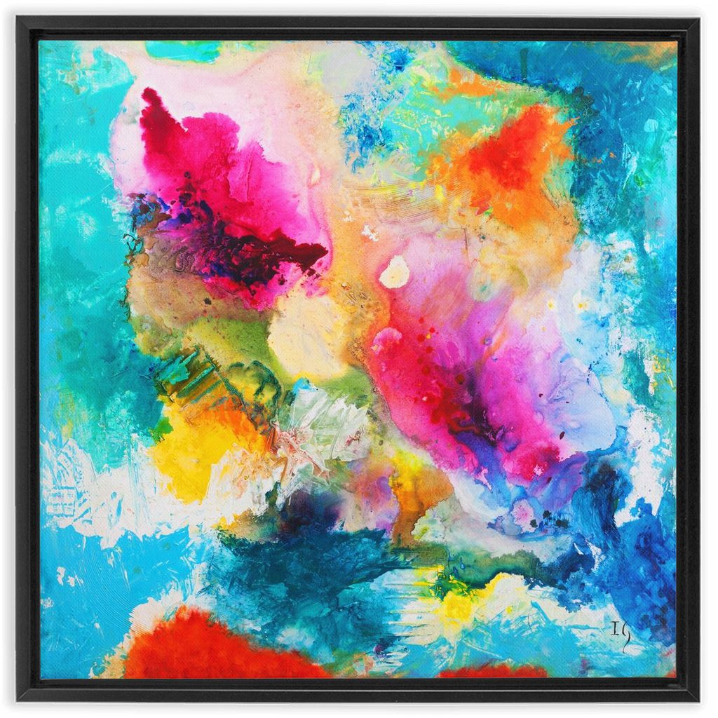 John 10:10 artwork detail - interactive canvas print that comes alive with mobile app wall art