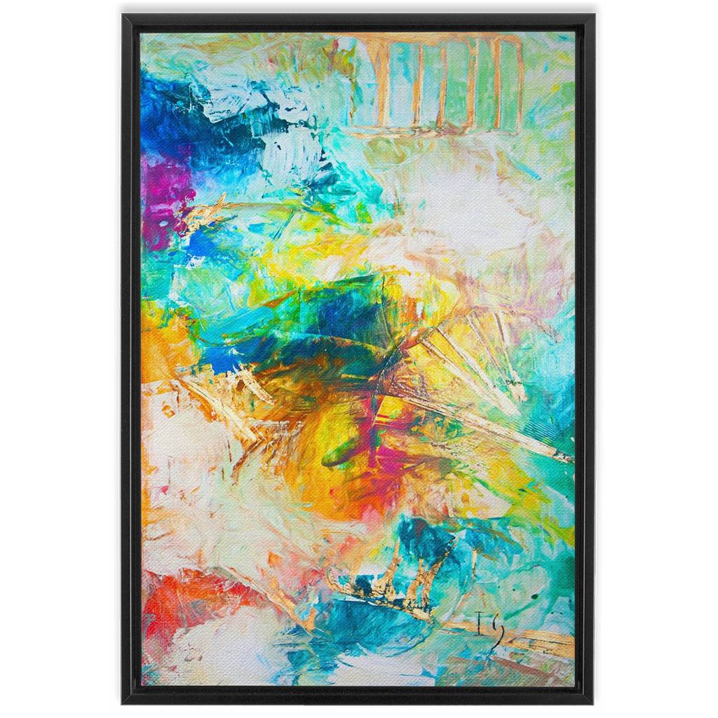 Heaven On Earth artwork detail - abstract art canvas print wall art