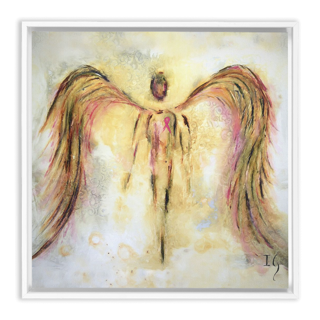 Cancer Survivor artwork detail - interactive canvas print that comes alive with mobile app wall art