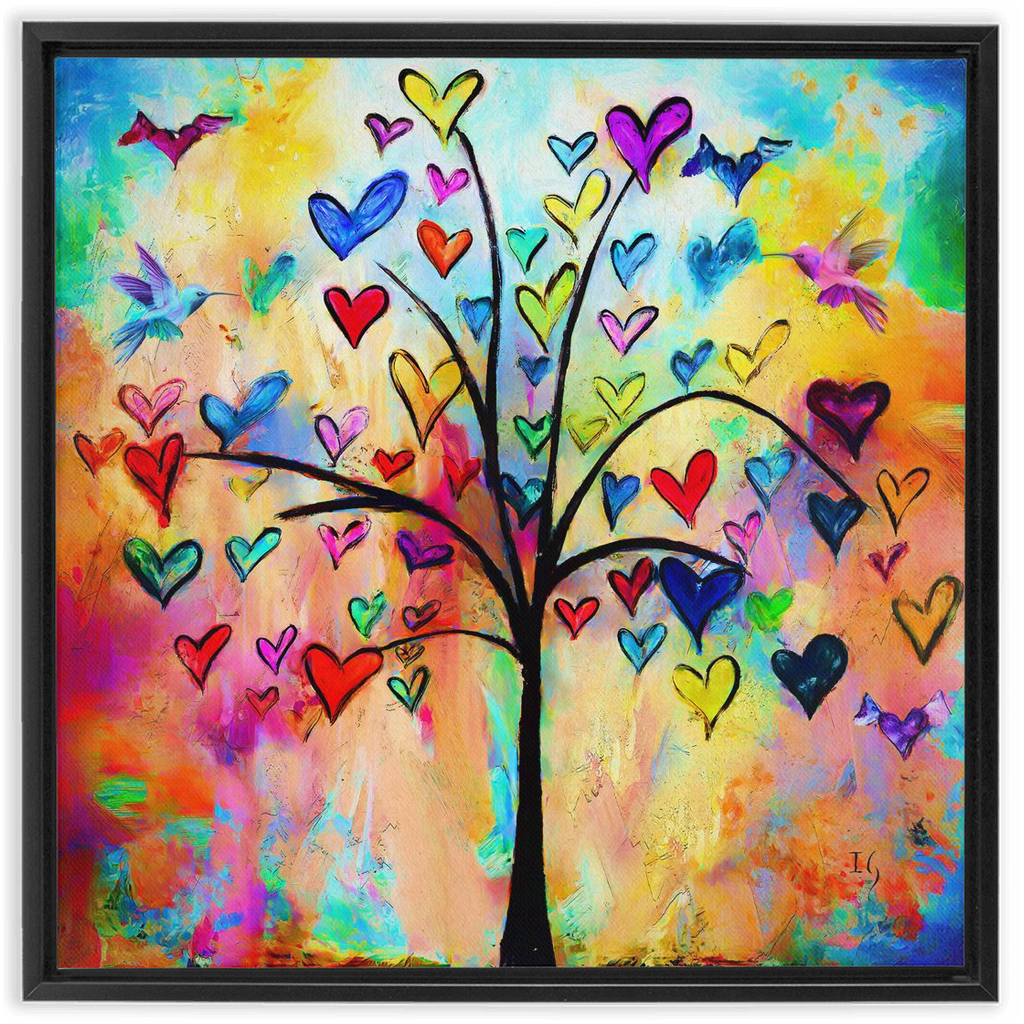 Tree of Life artwork detail - interactive canvas print that comes alive with mobile app wall art