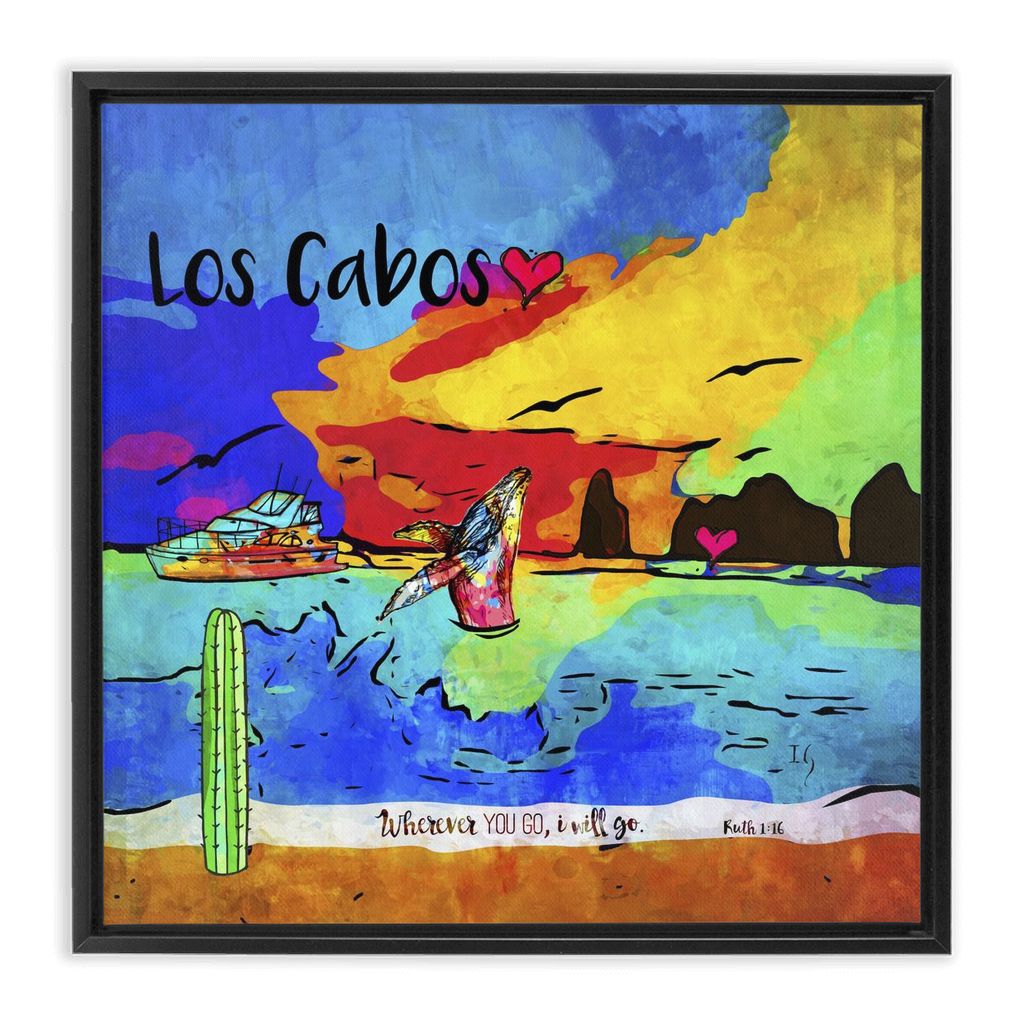 Los Cabos artwork detail - interactive canvas print that comes alive with mobile app wall art