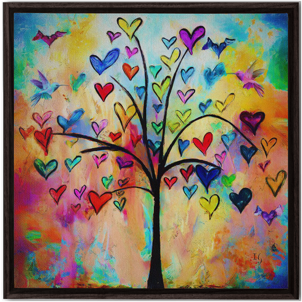 Tree of Life artwork detail - interactive canvas print that comes alive with mobile app wall art