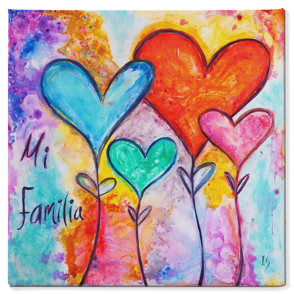 Family First - christian wall art canvas print by Ivan Guaderrama