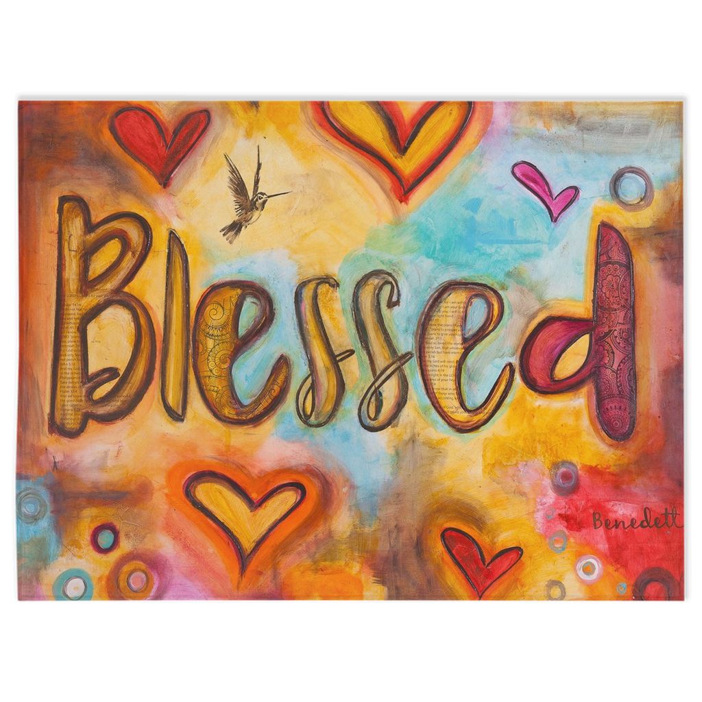 Blessed Minky Blankets - christian inspirational minky blanket by Ivan Guaderrama