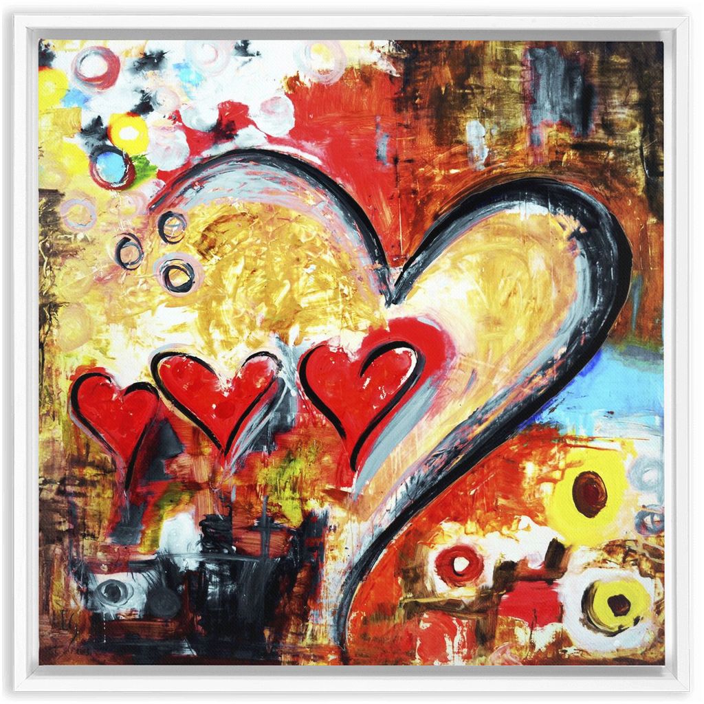 Family Is Love artwork detail - interactive canvas print that comes alive with mobile app wall art