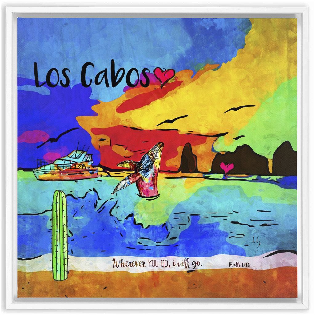 Los Cabos artwork detail - interactive canvas print that comes alive with mobile app wall art