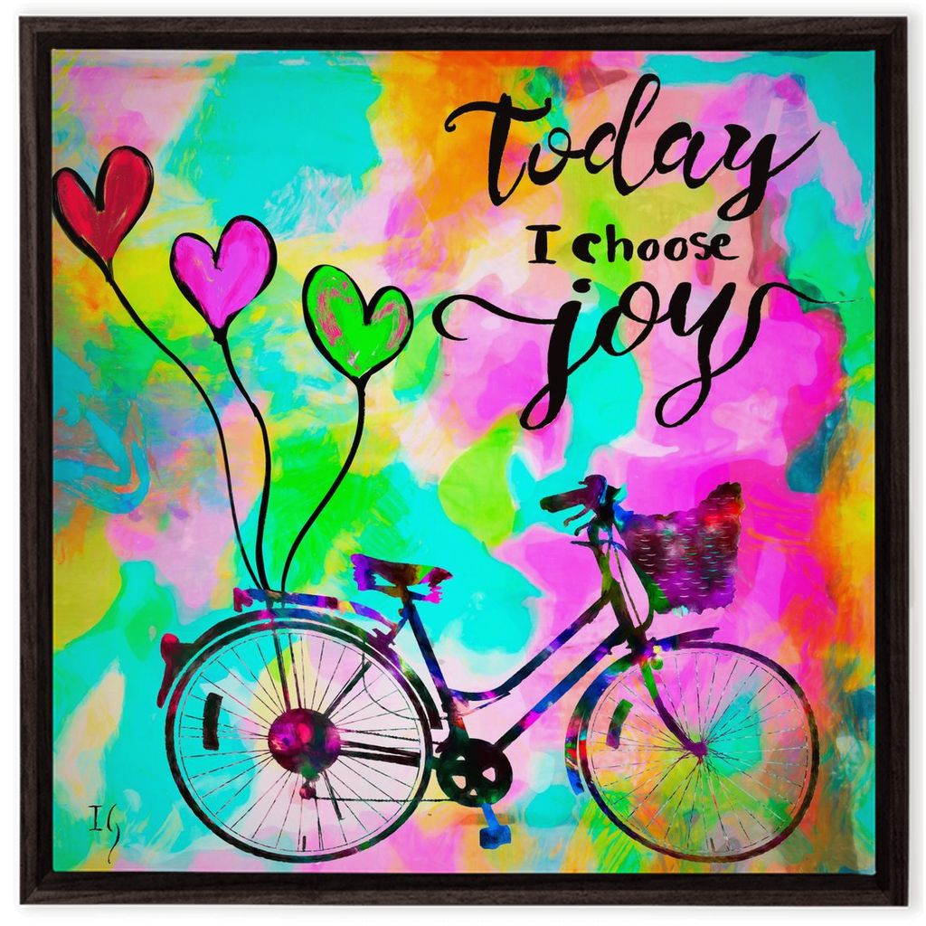 Today I choose Joy artwork detail - interactive canvas print that comes alive with mobile app wall art