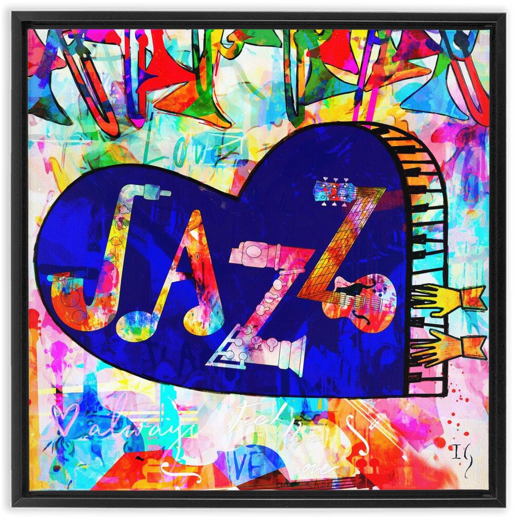 Sound of love artwork detail - interactive canvas print that comes alive with mobile app wall art