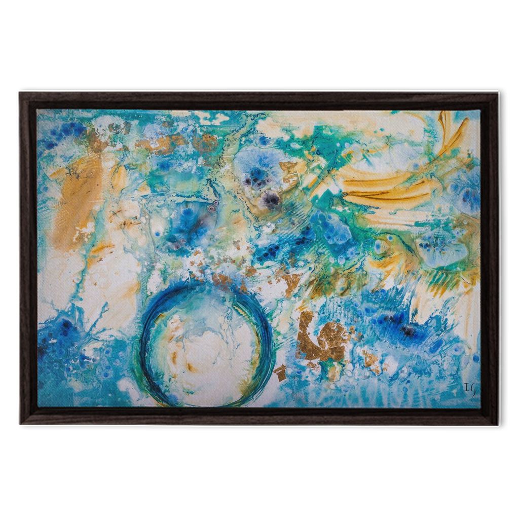 Love Everlasting - abstract art canvas print by Ivan Guaderrama