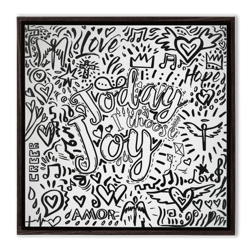 Colors of Faith -Today I Choose Joy - interactive canvas print that comes alive with mobile app by Ivan Guaderrama