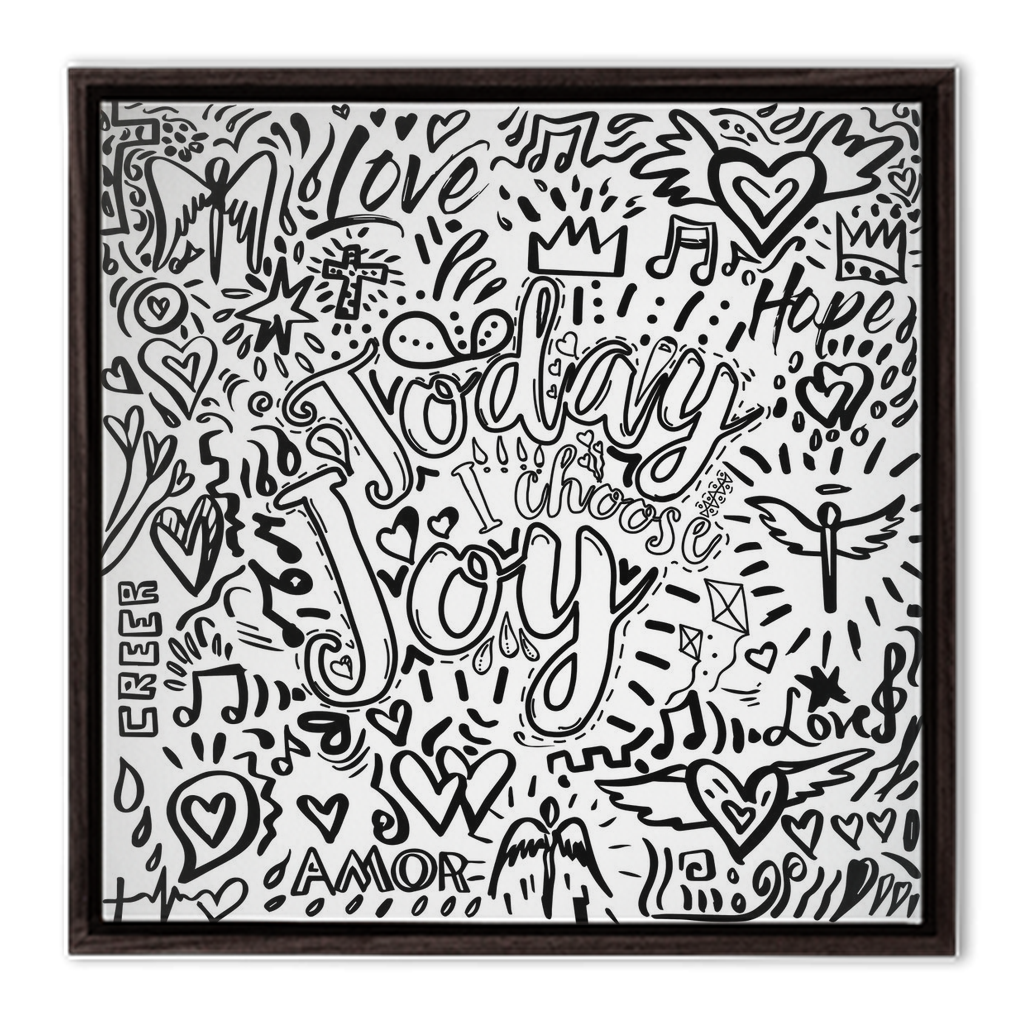 Colors of Faith -Today I Choose Joy - interactive canvas print that comes alive with mobile app by Ivan Guaderrama