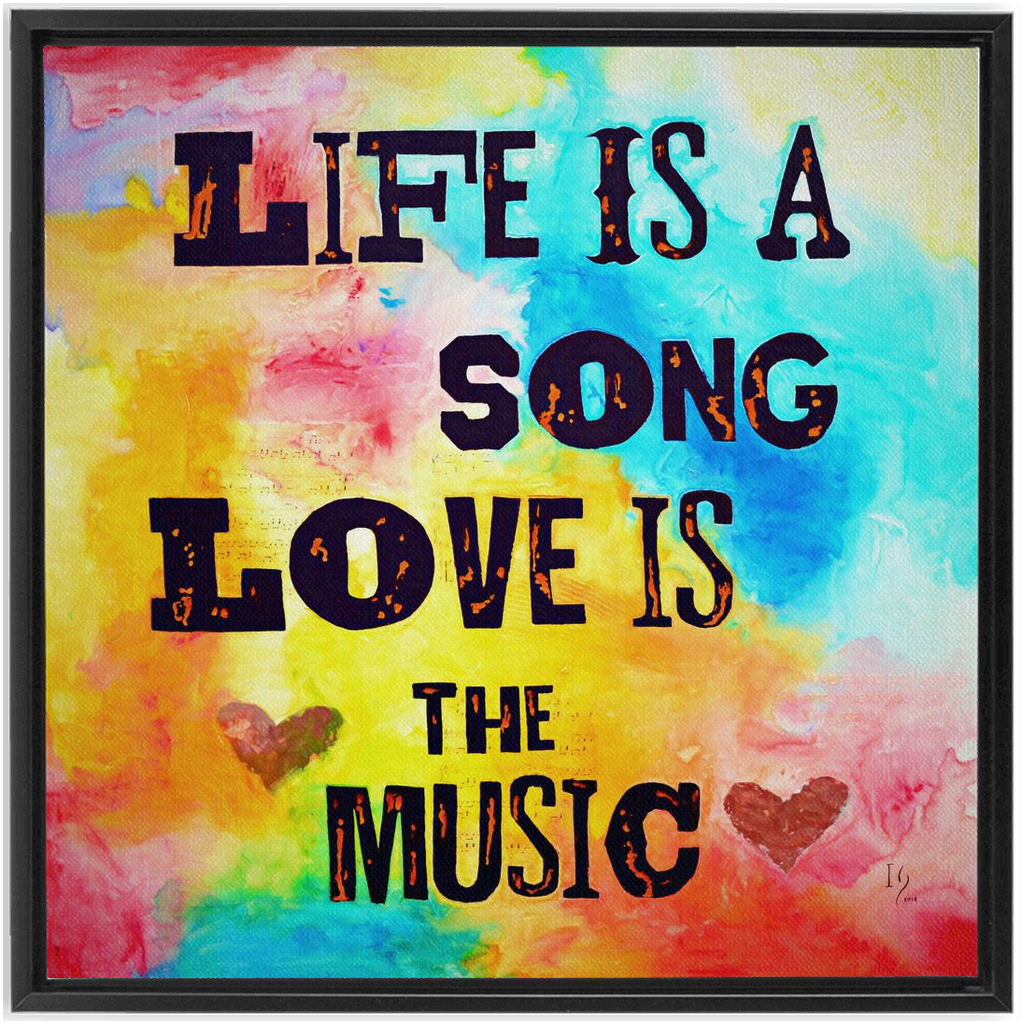 Sound of Life artwork detail - bible verse wall art canvas print wall art