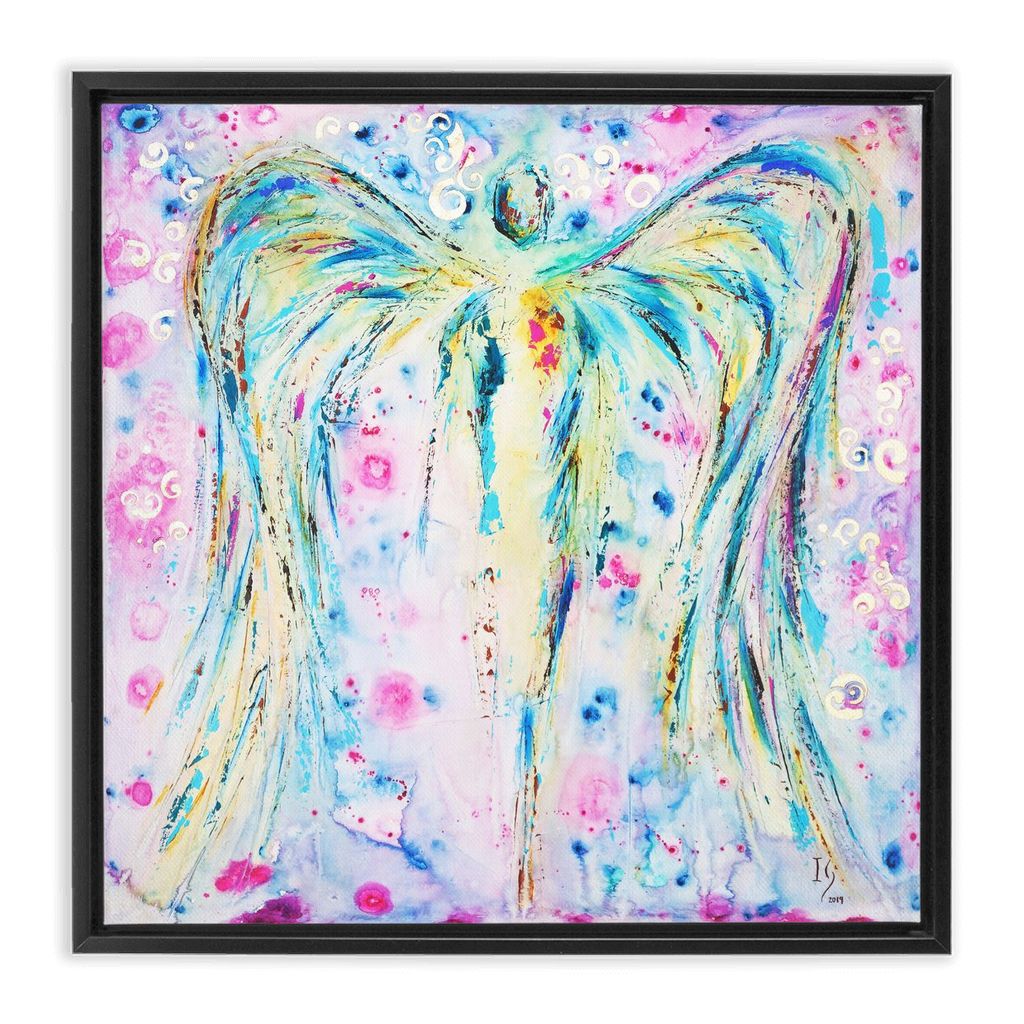Oh My Soul artwork detail - angel painting canvas print wall art
