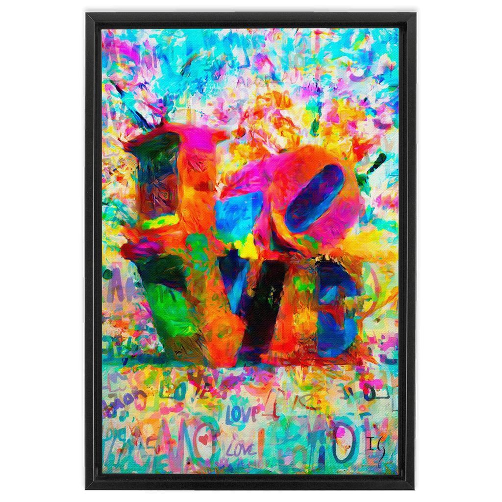 Love In My Heart artwork detail - bible verse wall art canvas print wall art