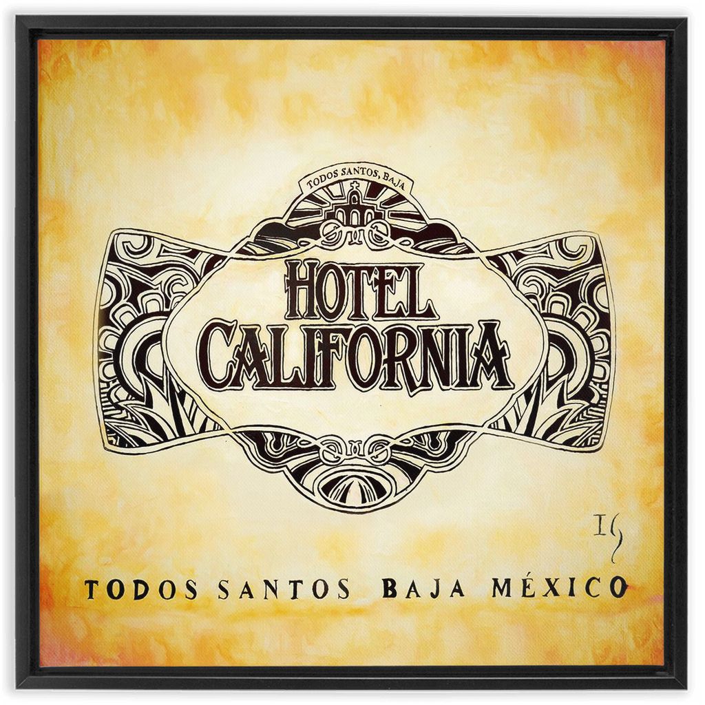 Hotel California  Baja artwork detail - bible verse wall art canvas print wall art