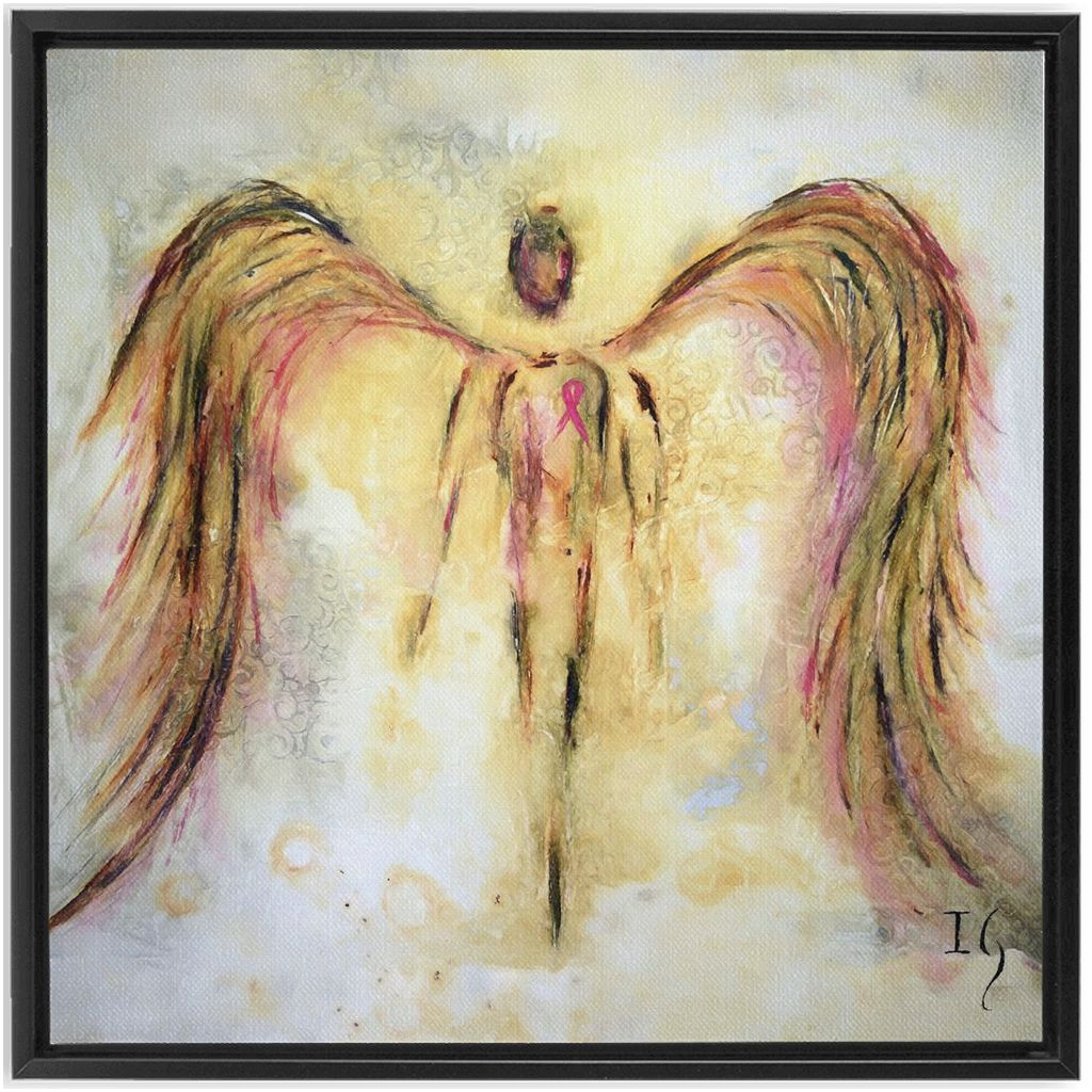 Cancer Survivor artwork detail - interactive canvas print that comes alive with mobile app wall art