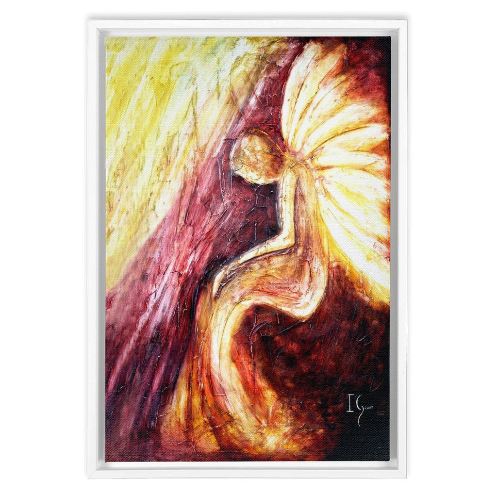 Serenity Prayer artwork detail - angel painting canvas print wall art