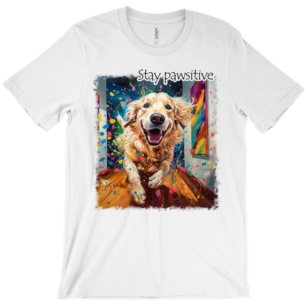 Euphoric Spectrum - T-Shirts canvas print in room setting - interactive art by Ivan Guaderrama