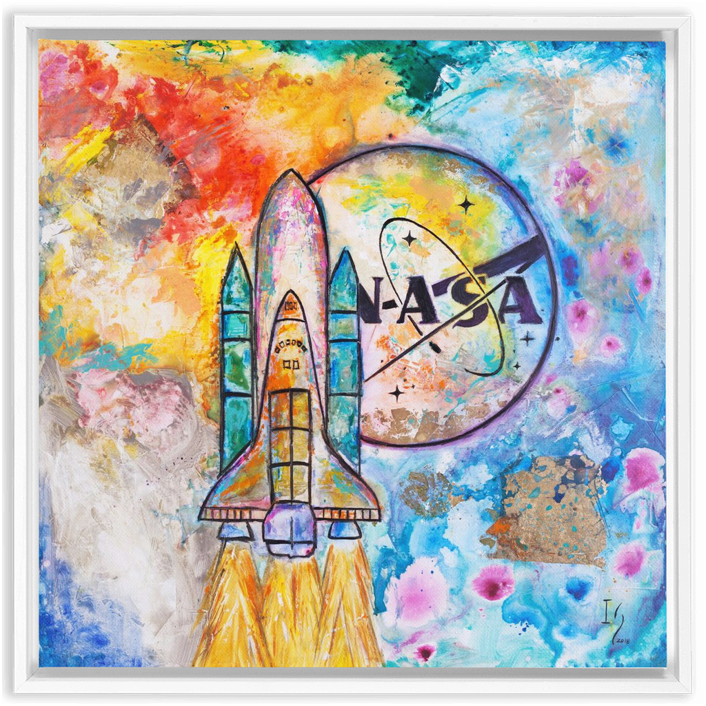 NASA Apollo 13 artwork detail - commission art canvas print wall art