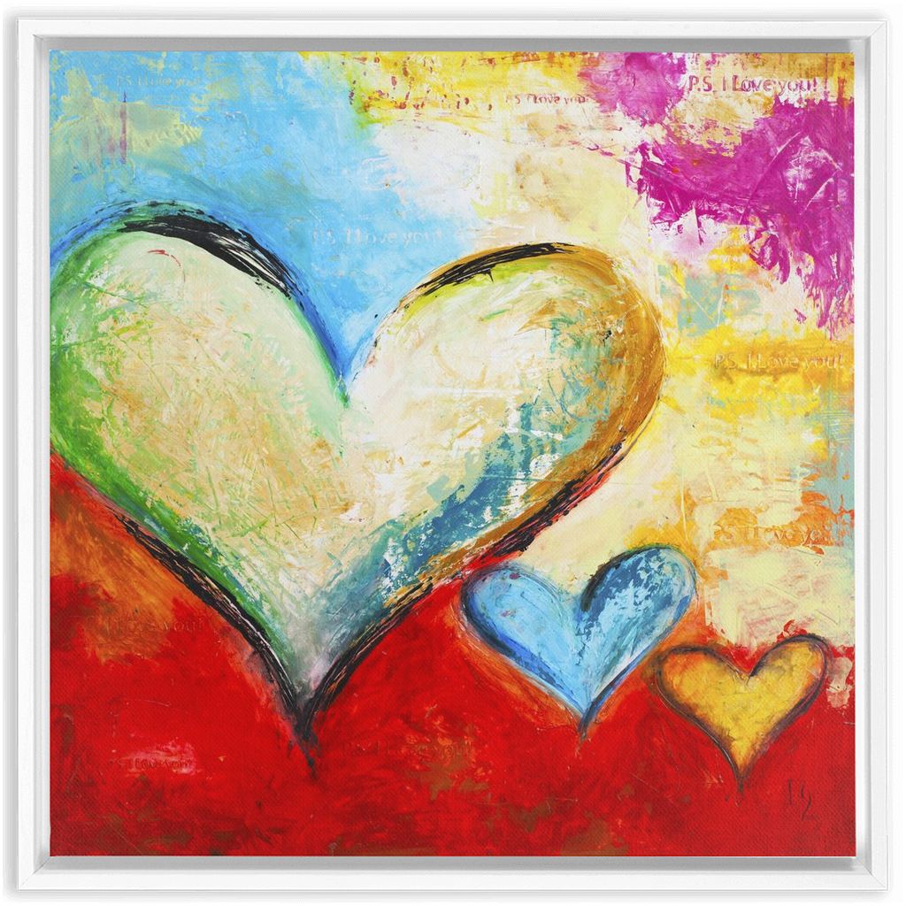 With love artwork detail - interactive canvas print that comes alive with mobile app wall art