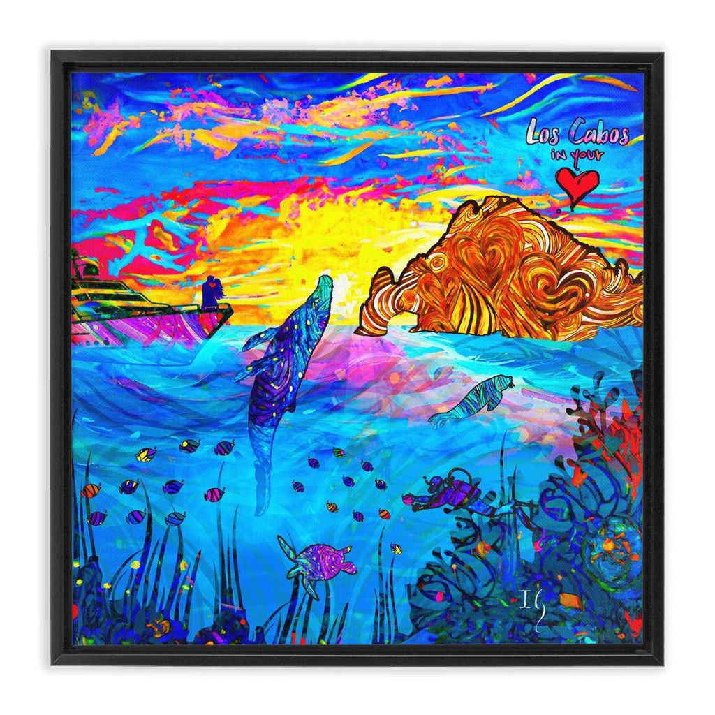 Los Cabos In Your Heart artwork detail - interactive canvas print that comes alive with mobile app wall art