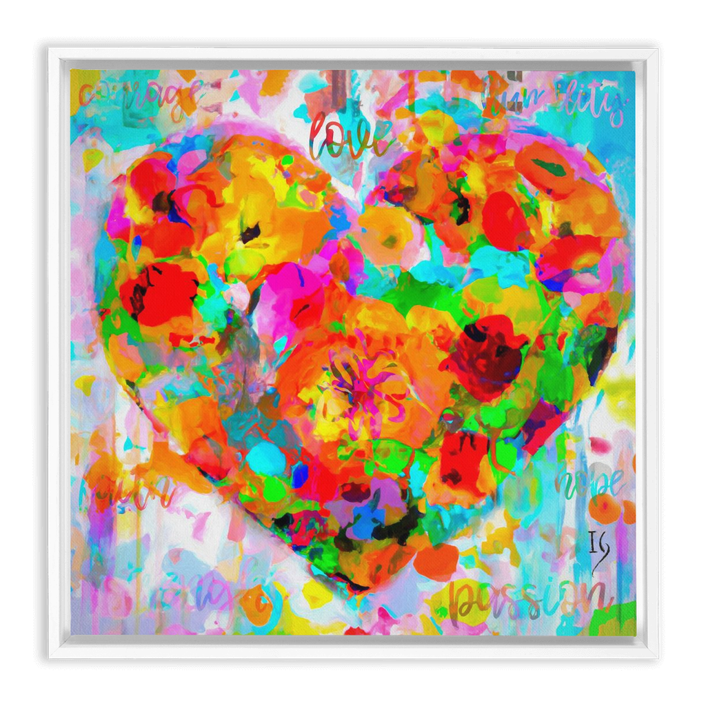 Stay In My Heart artwork detail - interactive canvas print that comes alive with mobile app wall art