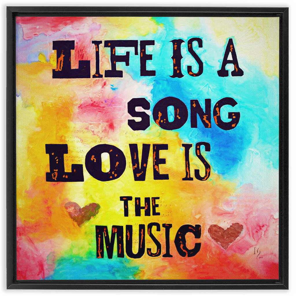 Sound of Life artwork detail - bible verse wall art canvas print wall art