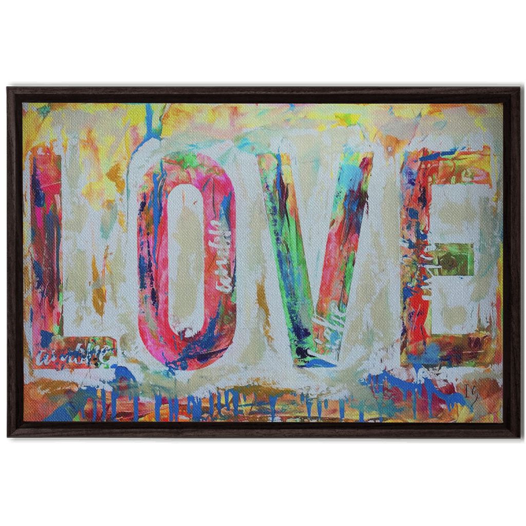 Love artwork detail - christian wall art canvas print wall art